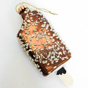 🍫 Chocolate Ice-Cream Bar Dessert Glass Ornament  - SO FUN!